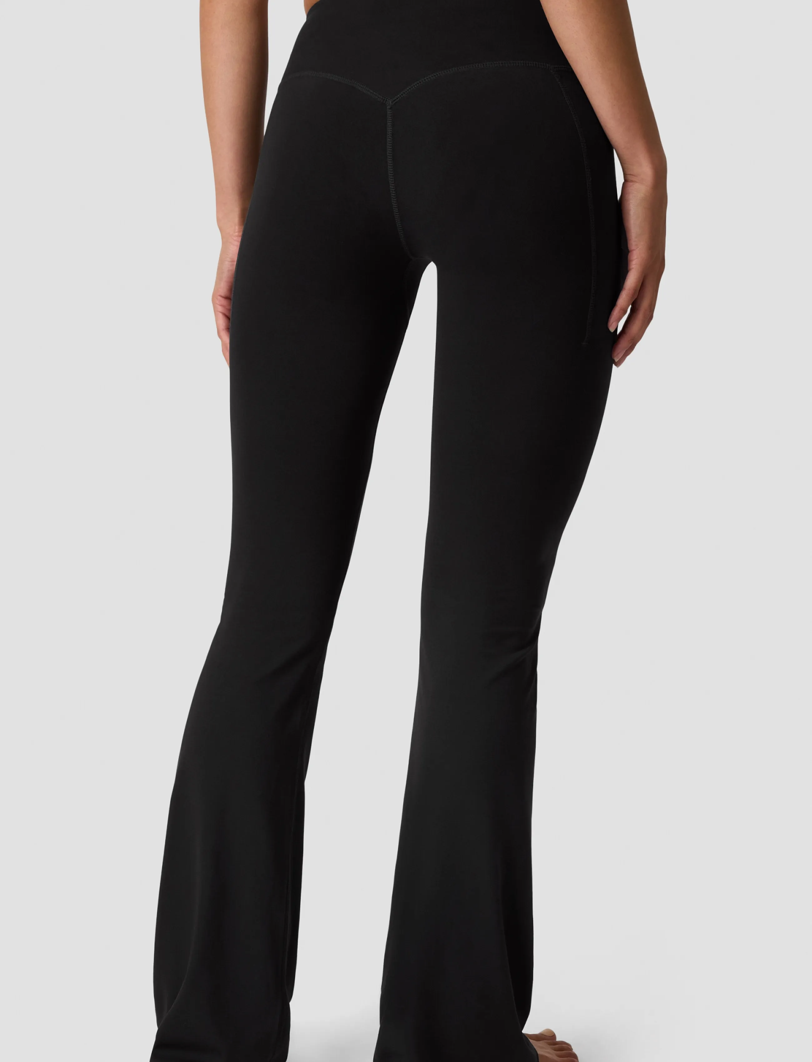 ICANIWILL - Luxe Mid Rise Flare Tights W - black - 3