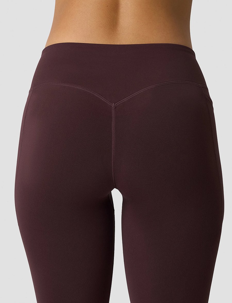 ICANIWILL - Luxe Mid Rise Flare Tights W - full längd - espresso - 5