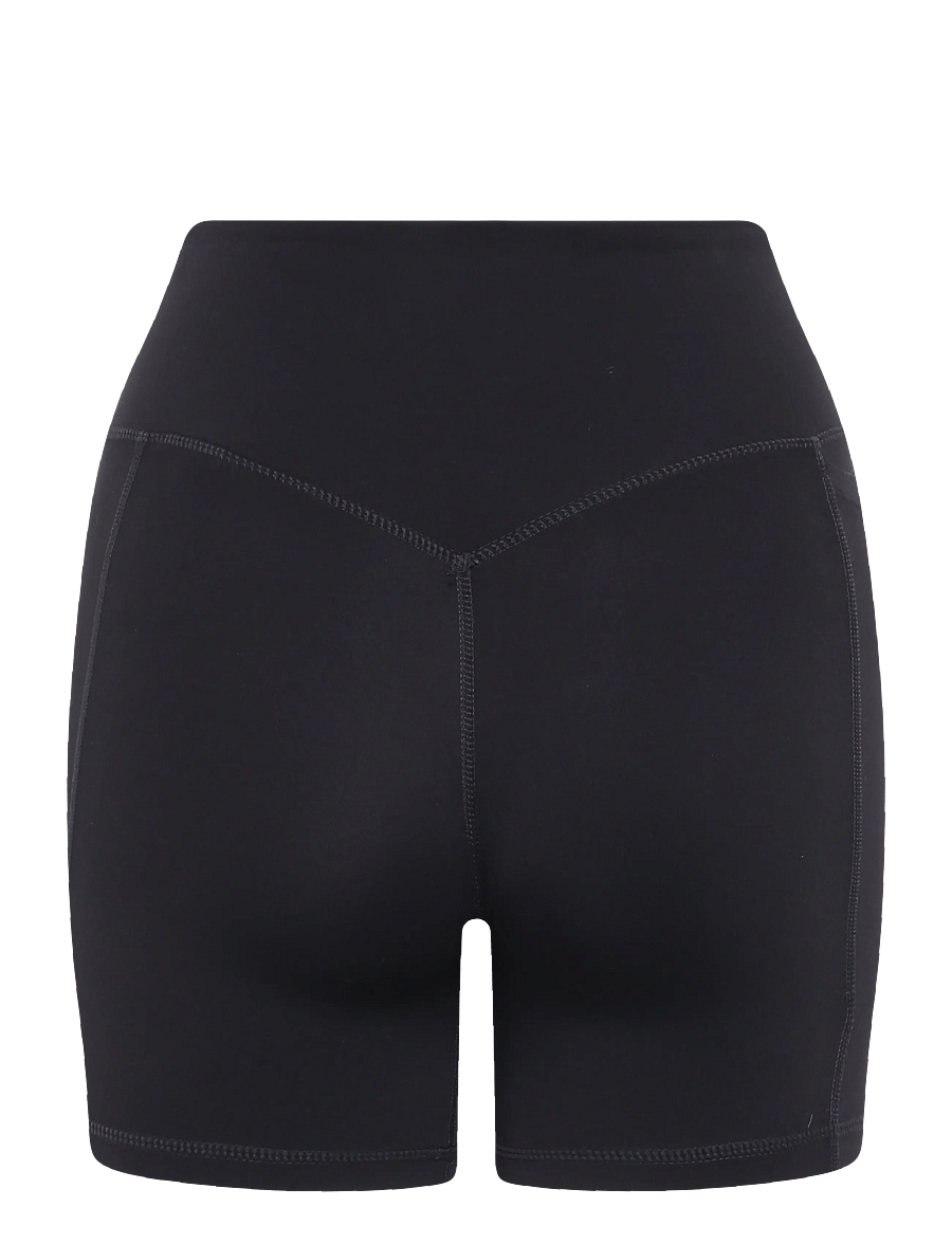 ICANIWILL - Luxe High Waist Midi Shorts W - lühikesed treeningpüksid - black - 2