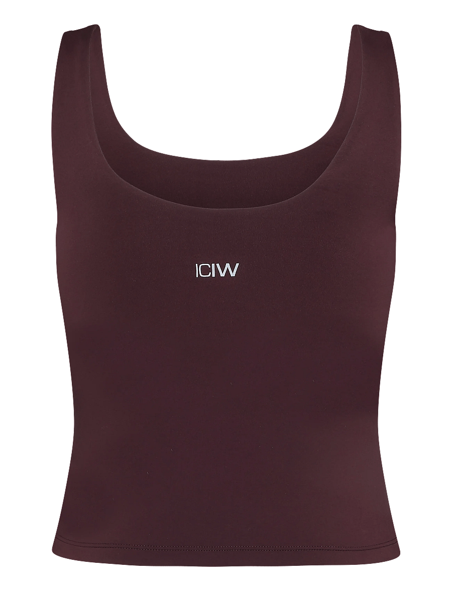 ICANIWILL - Luxe 2-in-1 Tank Top W - nabapluusid - espresso - 2