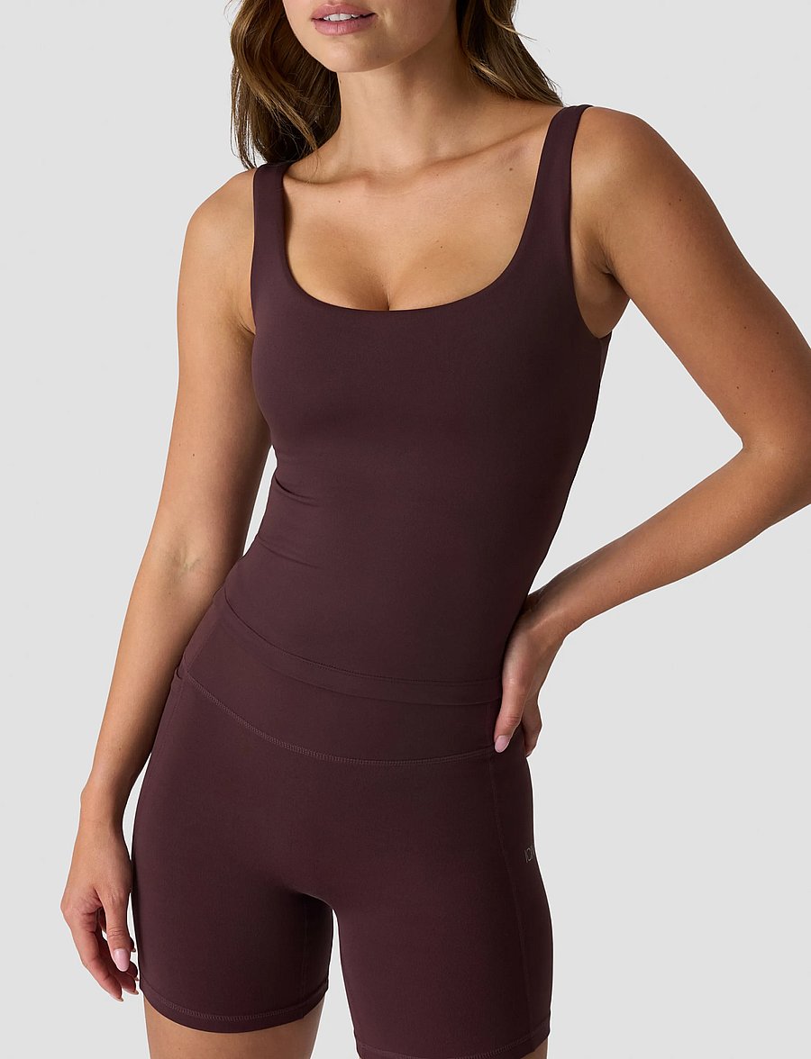 ICANIWILL - Luxe 2-in-1 Tank Top W - nabapluusid - espresso - 4