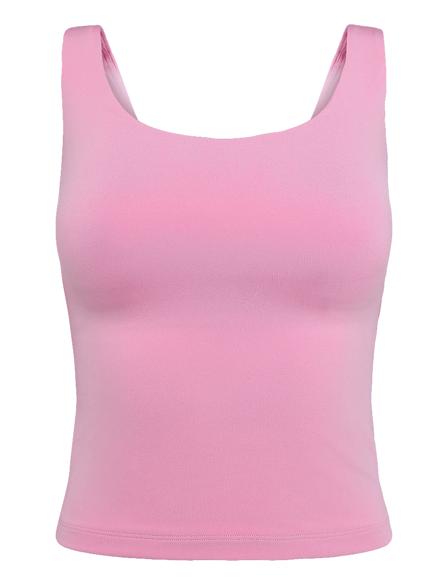 ICANIWILL - Luxe 2-in-1 Tank Top W - crop-tops - soft rose pink - 1