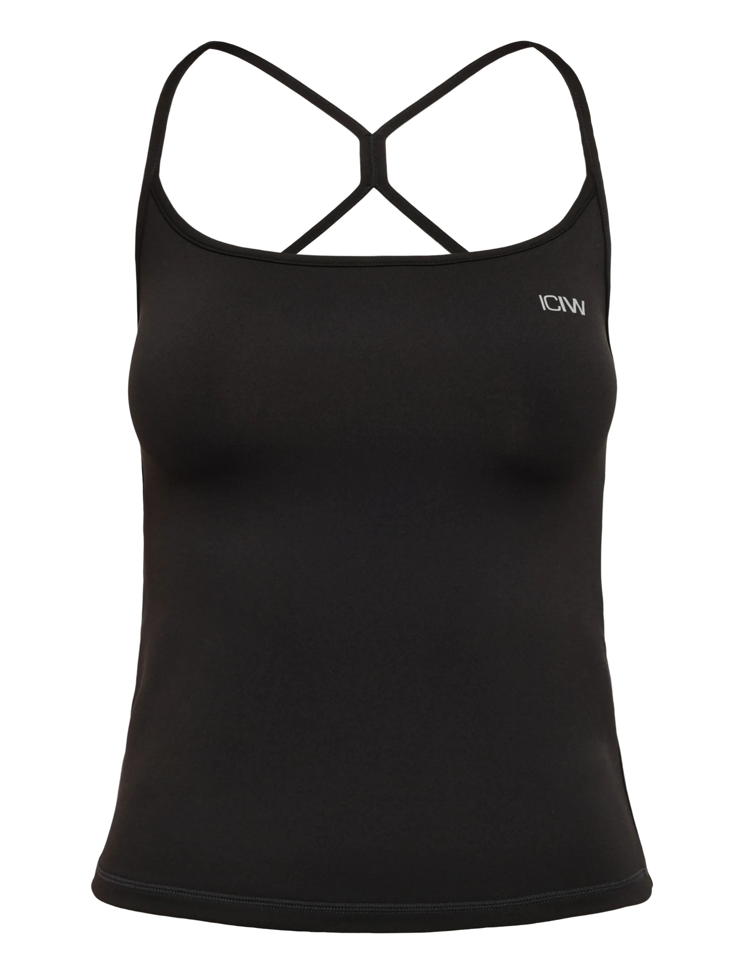 ICANIWILL Luxe Strappy Tank W - Topjes - BLACK / black