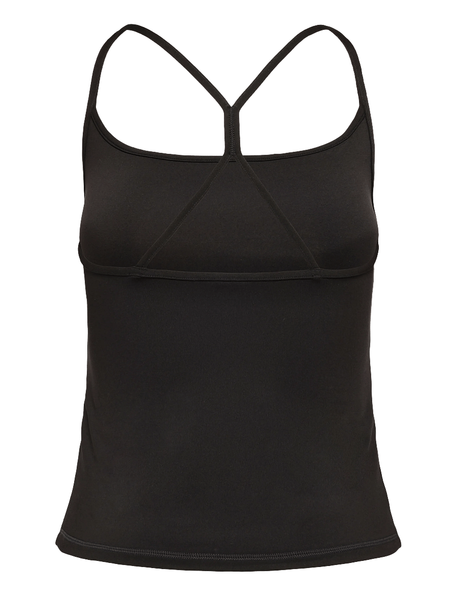 ICANIWILL - Luxe Strappy Tank W - Õlapaeltega pluusid - black - 2