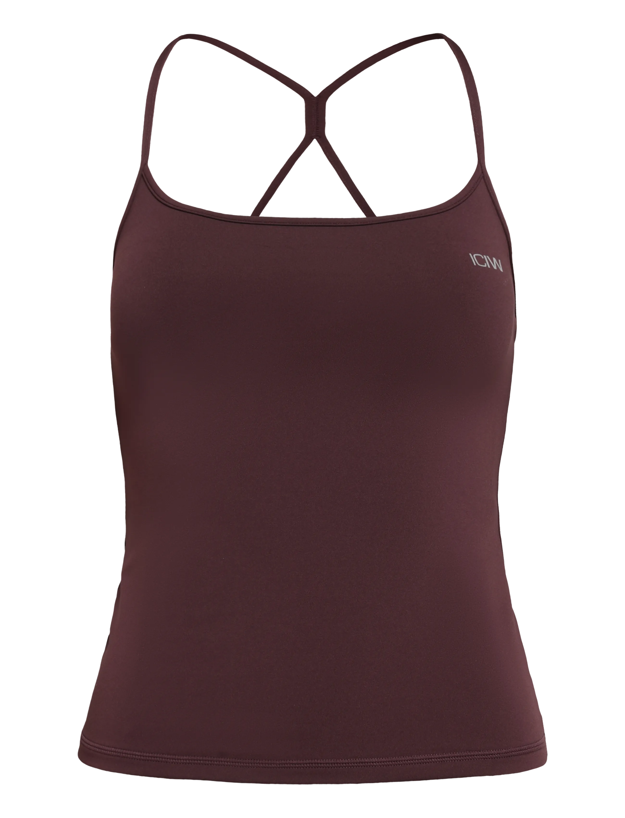 ICANIWILL Luxe Strappy Tank W - Riided - ESPRESSO / brown
