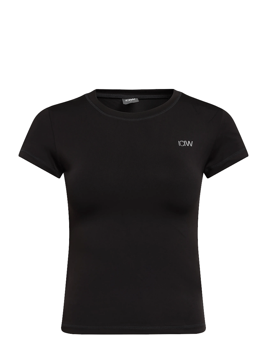ICANIWILL - Luxe Tee W - t-shirts - black - 1