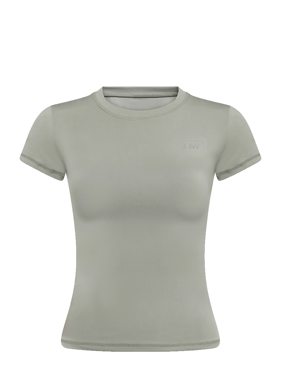 ICANIWILL - Luxe Tee W - alussärgid ja t-särgid - dusty sage green - 1