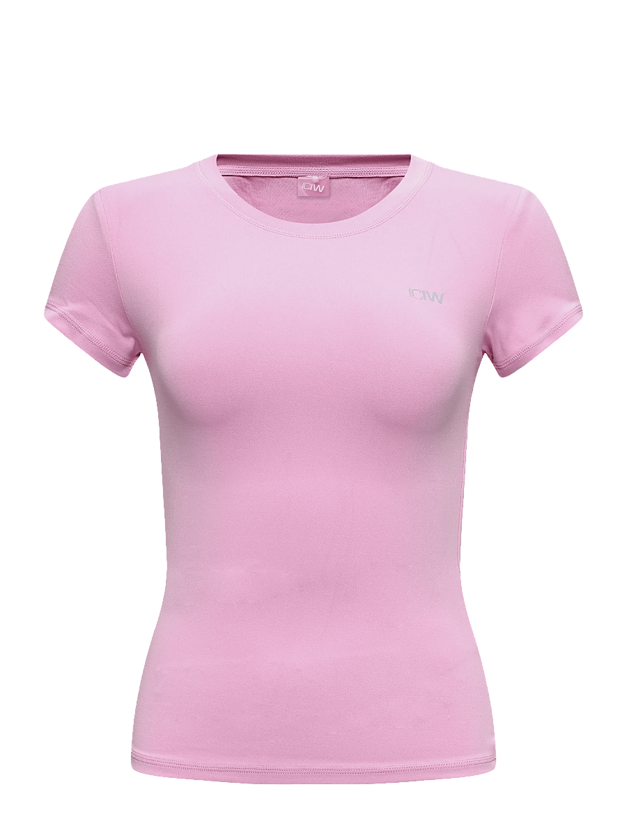 ICANIWILL - Luxe Tee W - t-shirts - soft rose pink - 1