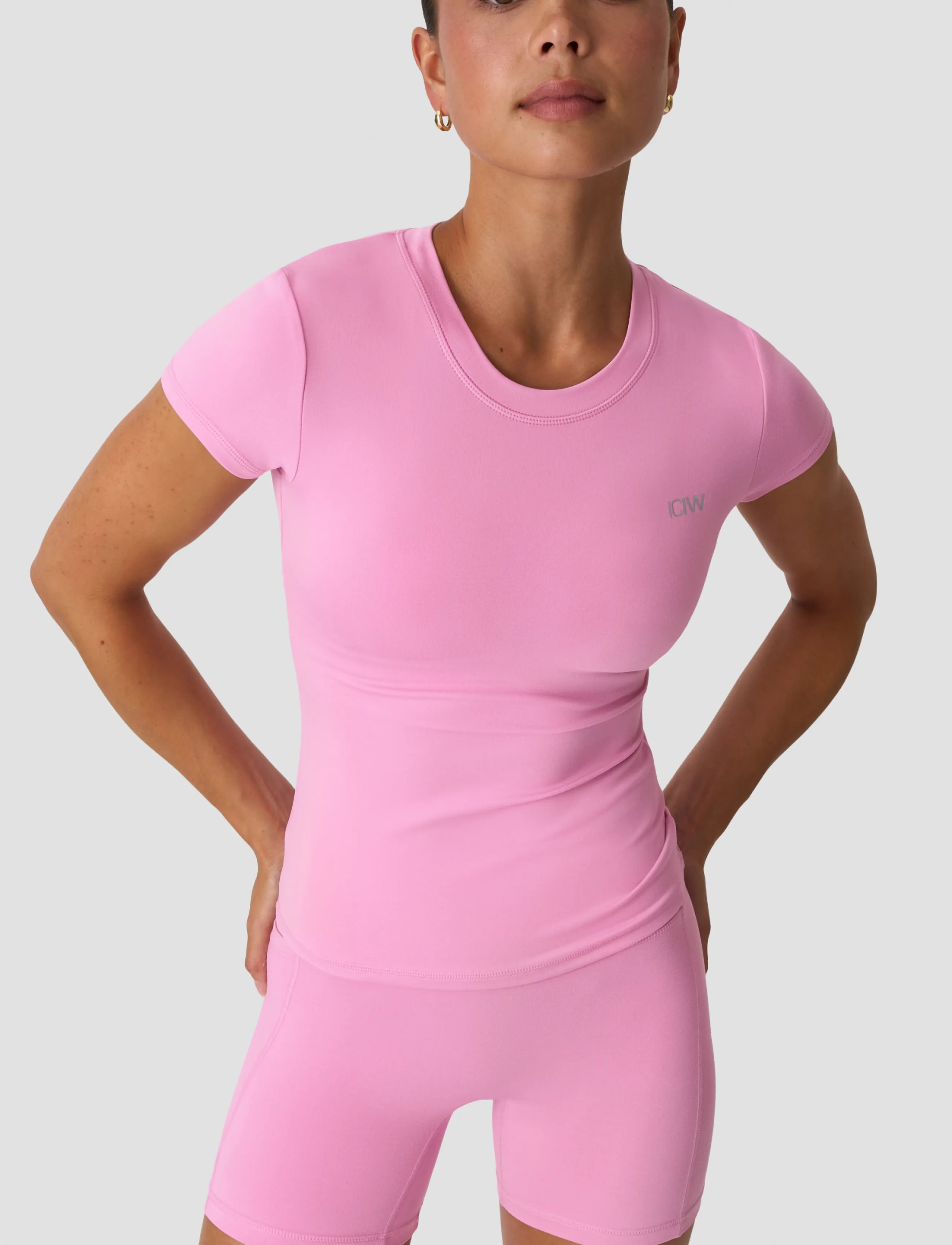 ICANIWILL - Luxe Tee W - t-shirts - soft rose pink - 4
