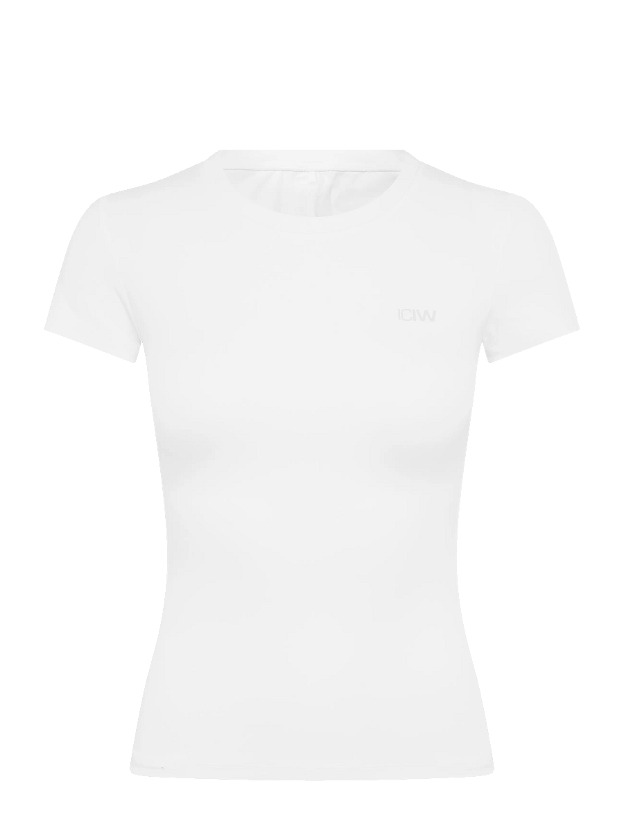 ICANIWILL - Luxe Tee W - alussärgid ja t-särgid - white snow - 1
