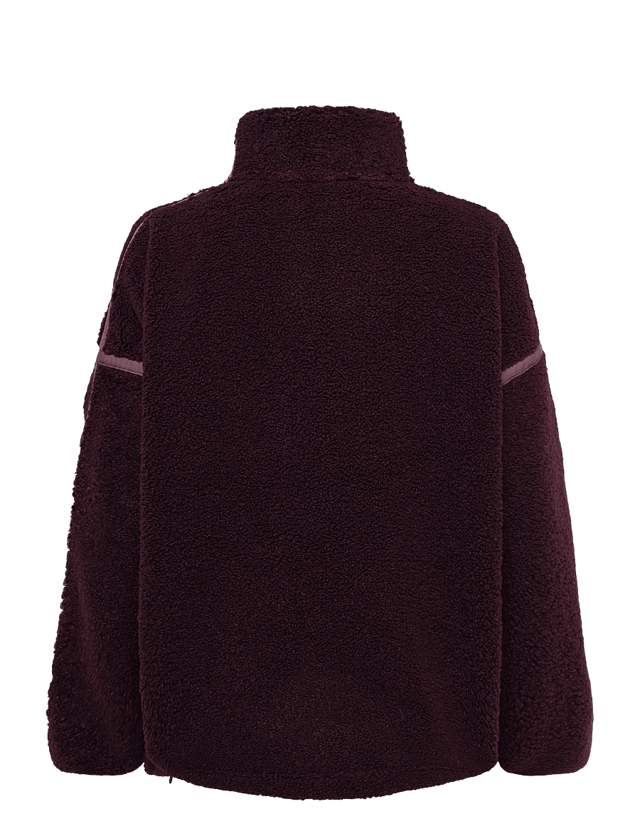 ICANIWILL - Essential Fleece Zip Jacket W - casual jackets - maroon - 2