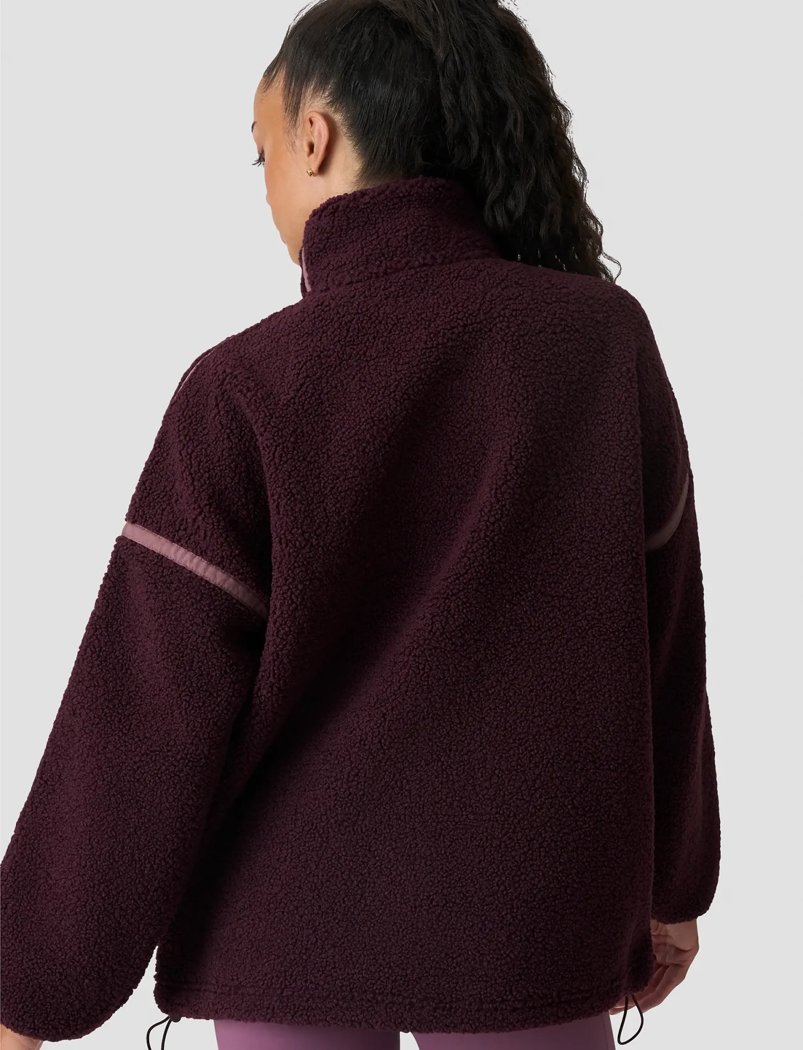ICANIWILL - Essential Fleece Zip Jacket W - casual jackets - maroon - 3