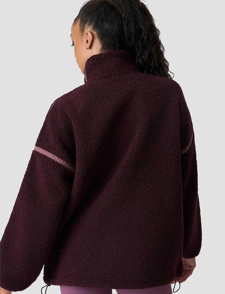 ICANIWILL - Essential Fleece Zip Jacket W - casual jackets - maroon - 3