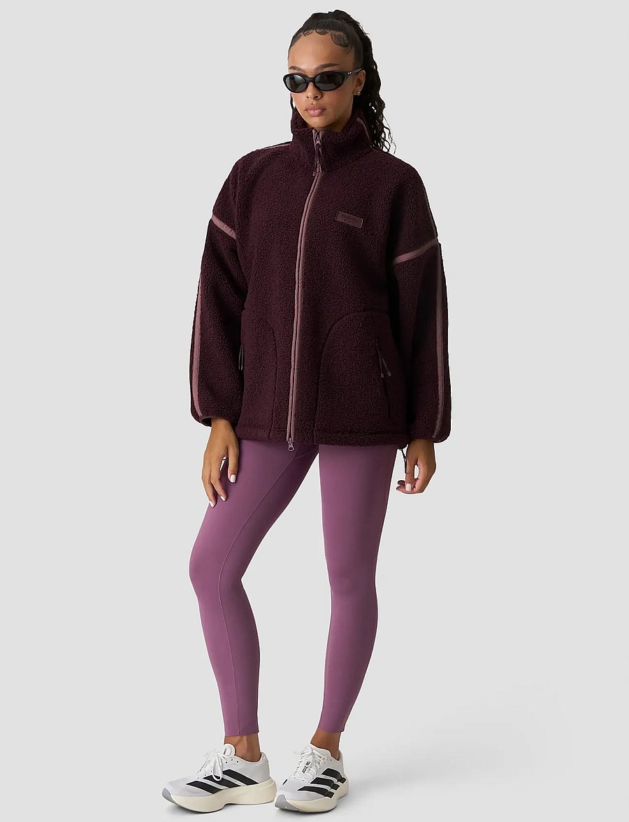 ICANIWILL - Essential Fleece Zip Jacket W - casual jackets - maroon - 5