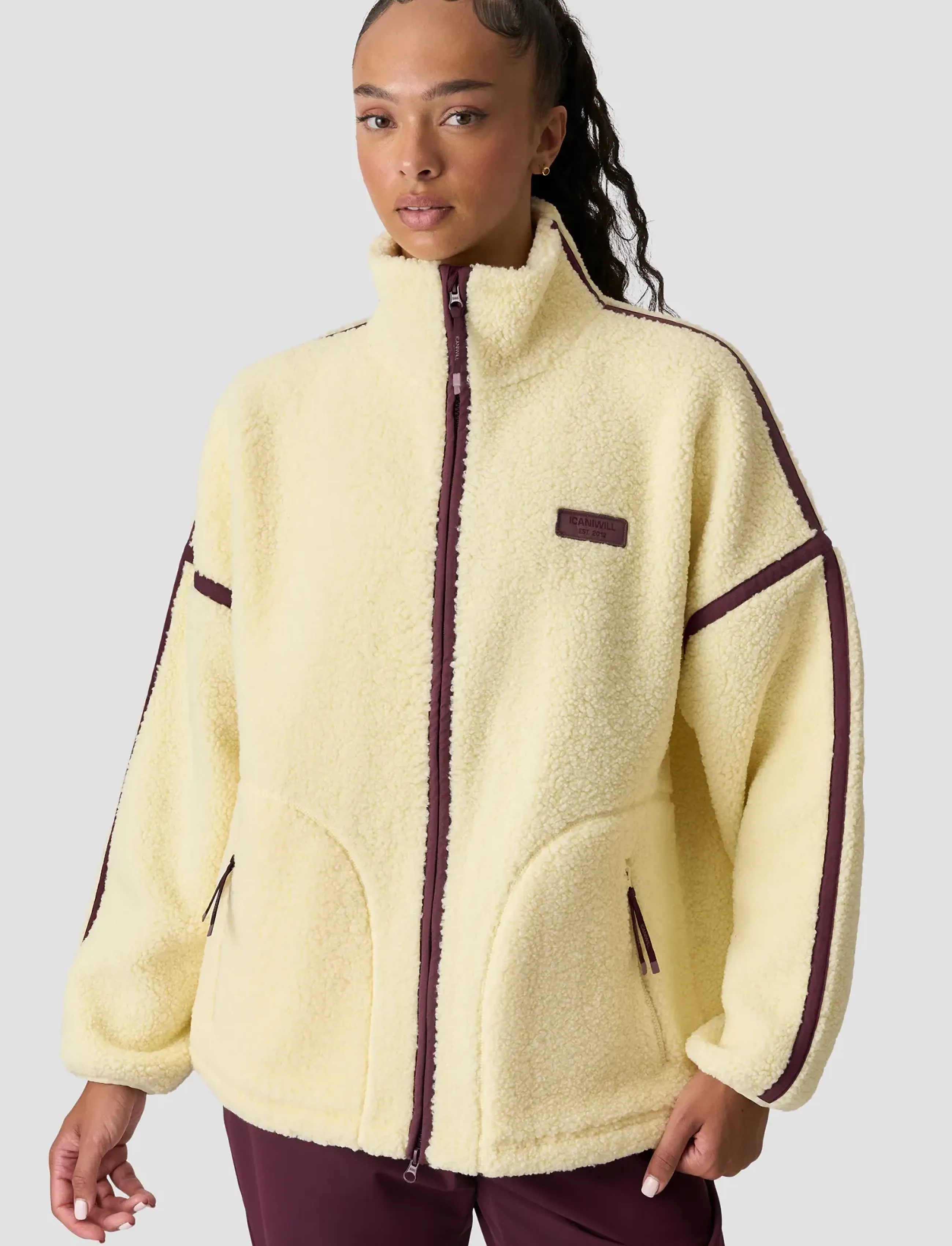 ICANIWILL - Essential Fleece Zip Jacket W - casual jackor - pale lemon - 0