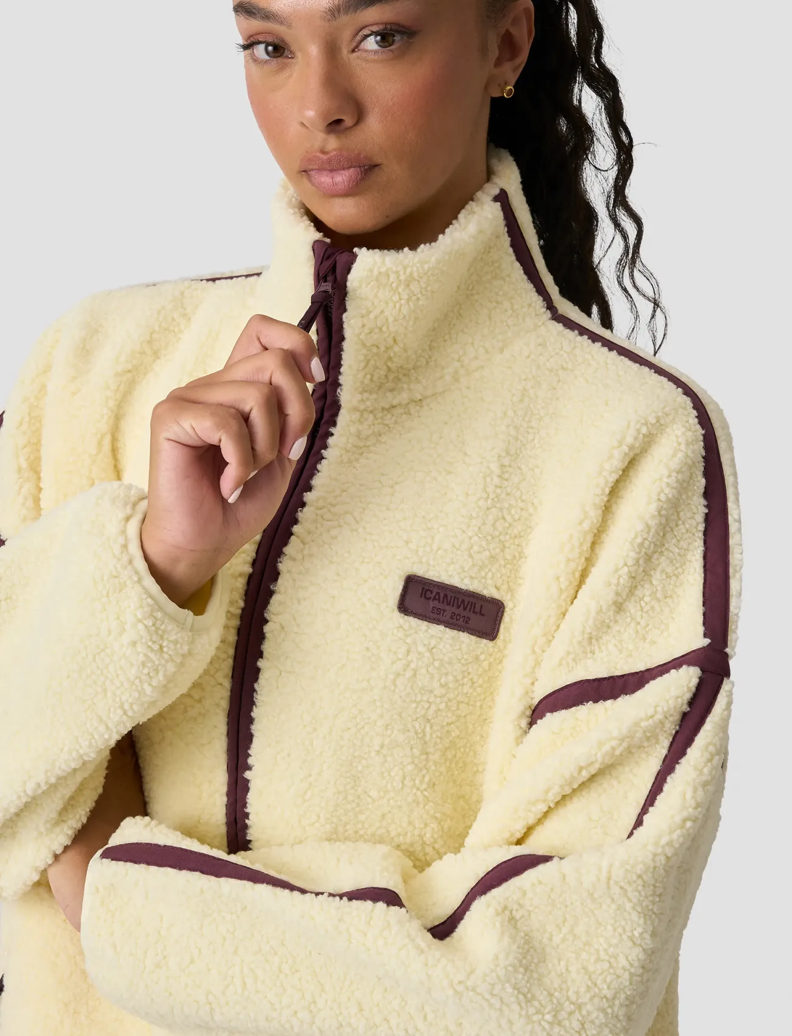 ICANIWILL - Essential Fleece Zip Jacket W - casual jackor - pale lemon - 5