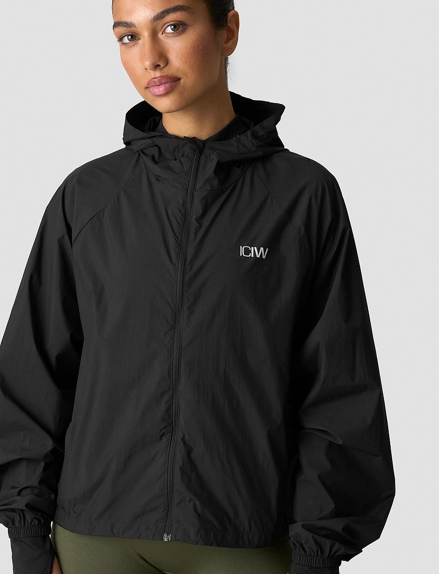 ICANIWILL - Essential Wind Jacket W - trainingsjacken - black - 0