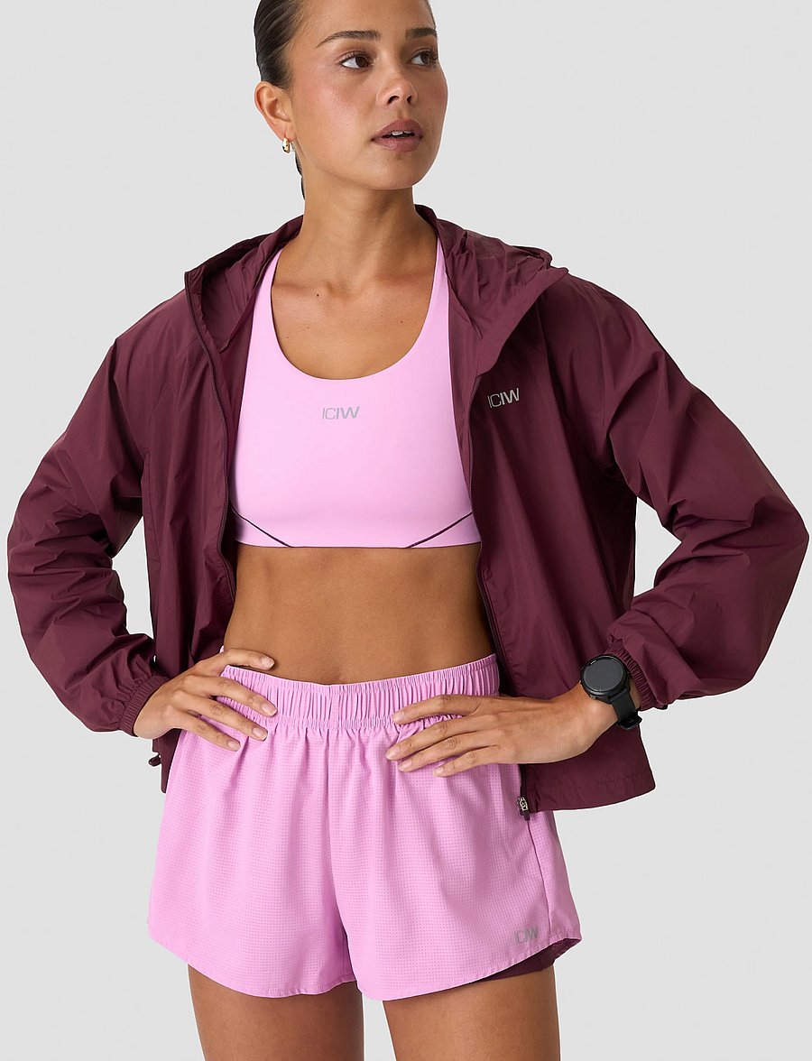 ICANIWILL - Essential Wind Jacket W - sportsjakker - dark mahogany - 0