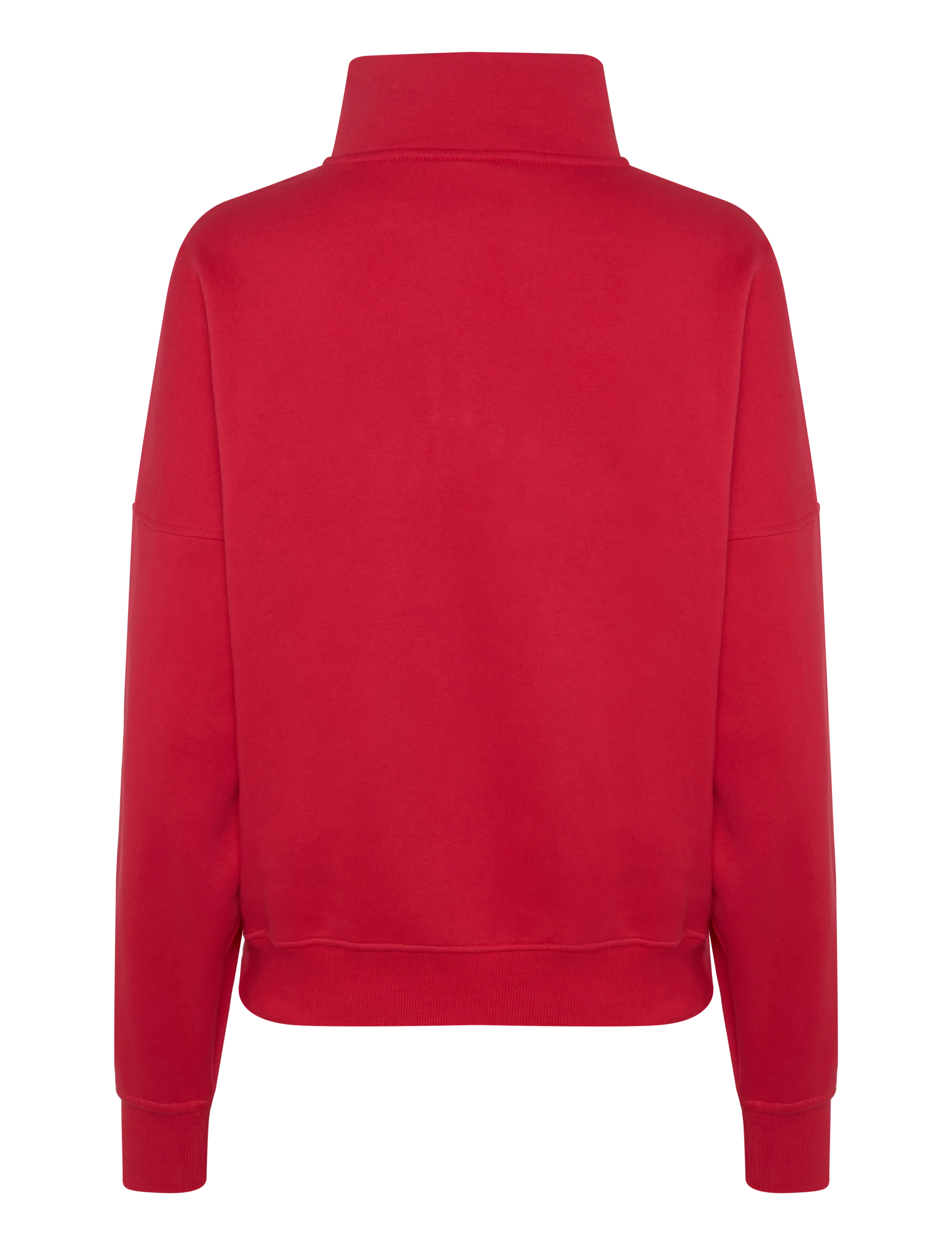 ICANIWILL - Everyday 1/4 Zip Sweatshirt Terry Print W - sweatshirts - bright red - 2