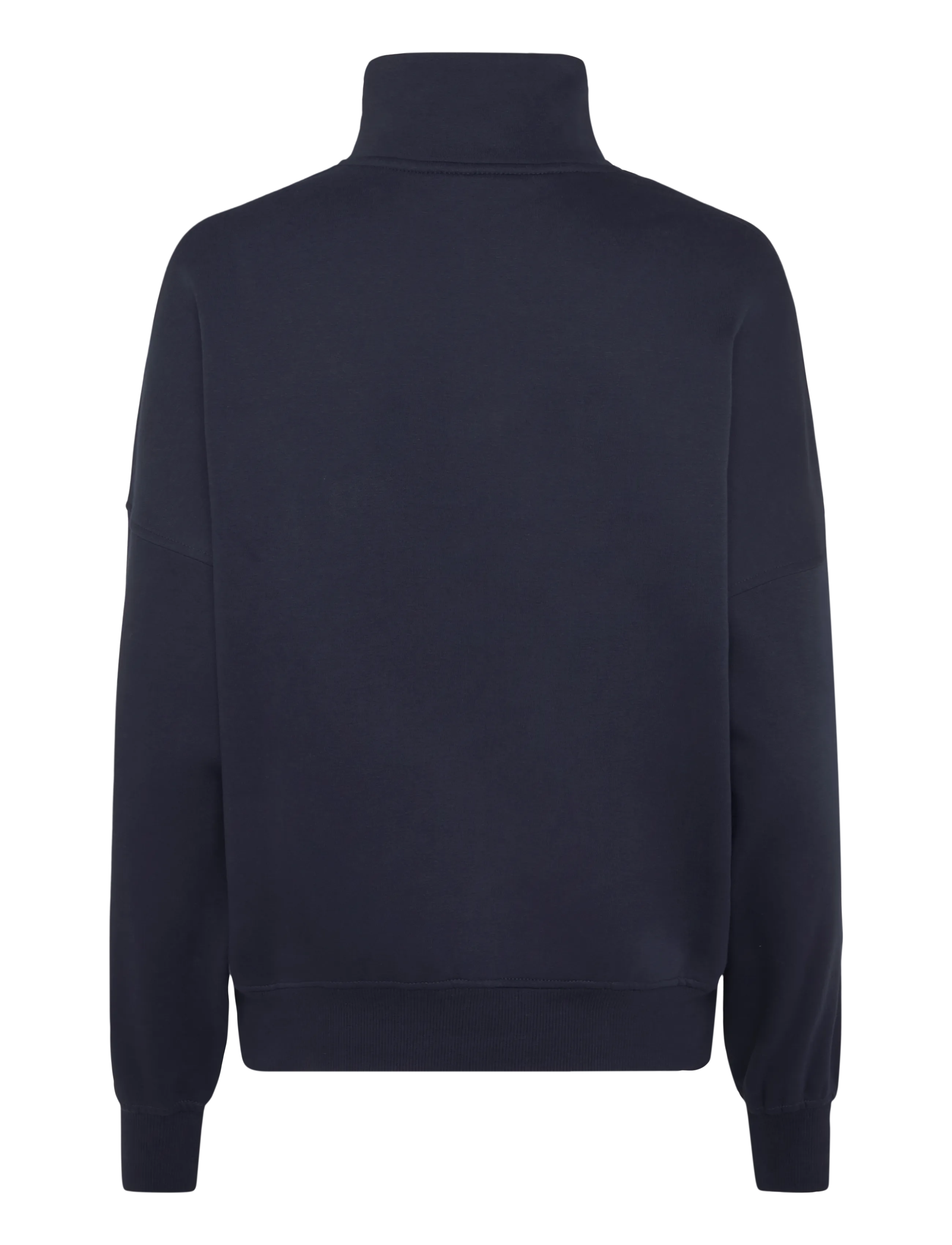 ICANIWILL - Everyday 1/4 Zip Sweatshirt Terry Print W - overdele - midnight blue - 2
