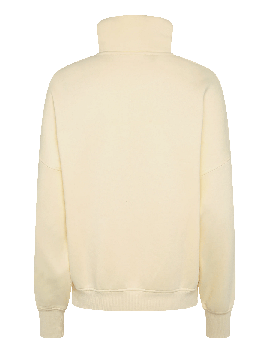 ICANIWILL - Everyday 1/4 Zip Sweatshirt Terry Print W - dressipluusid ja pusad - pale lemon - 2