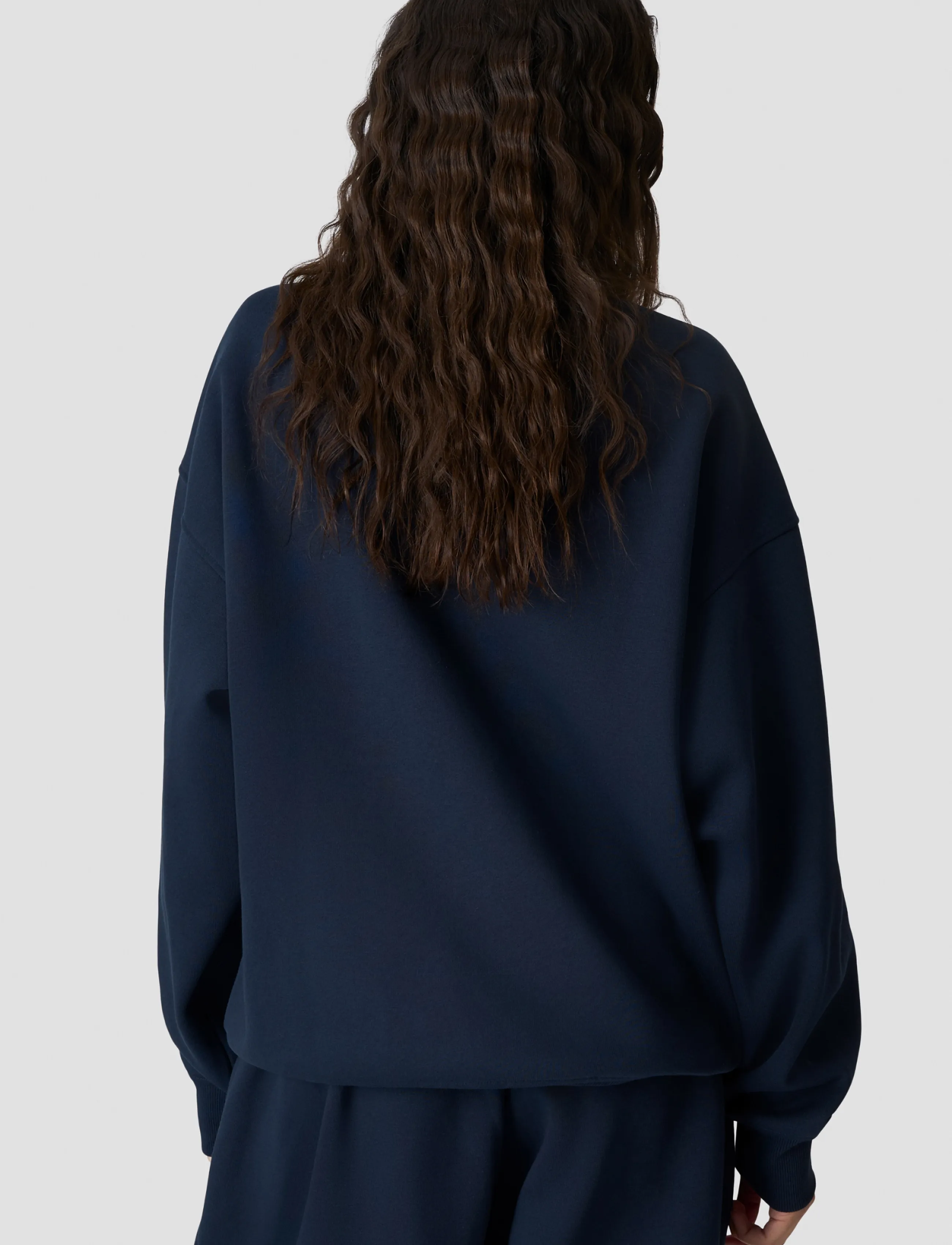 ICANIWILL - Everyday Relaxed Crewneck Terry Print W - sweatshirts - midnight blue - 3