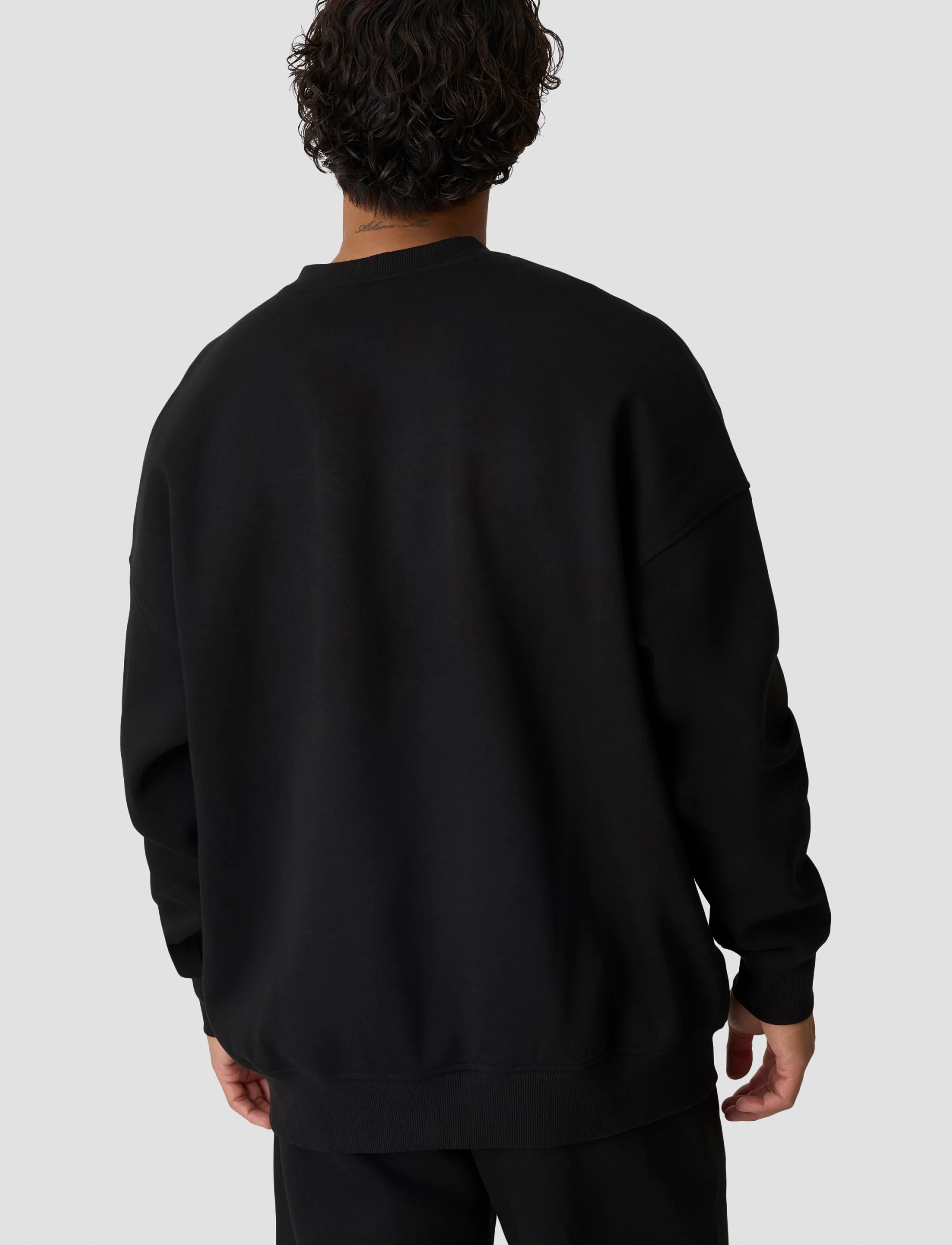 ICANIWILL - Everyday Relaxed Crewneck Terry Print M - Överdelar - black - 3