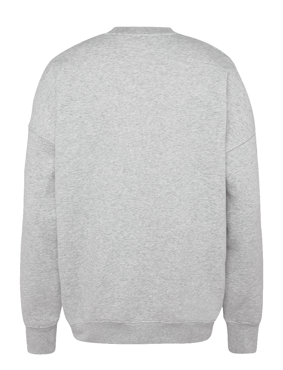 ICANIWILL - Everyday Relaxed Crewneck Terry Print M - oberteile - light grey melange - 2