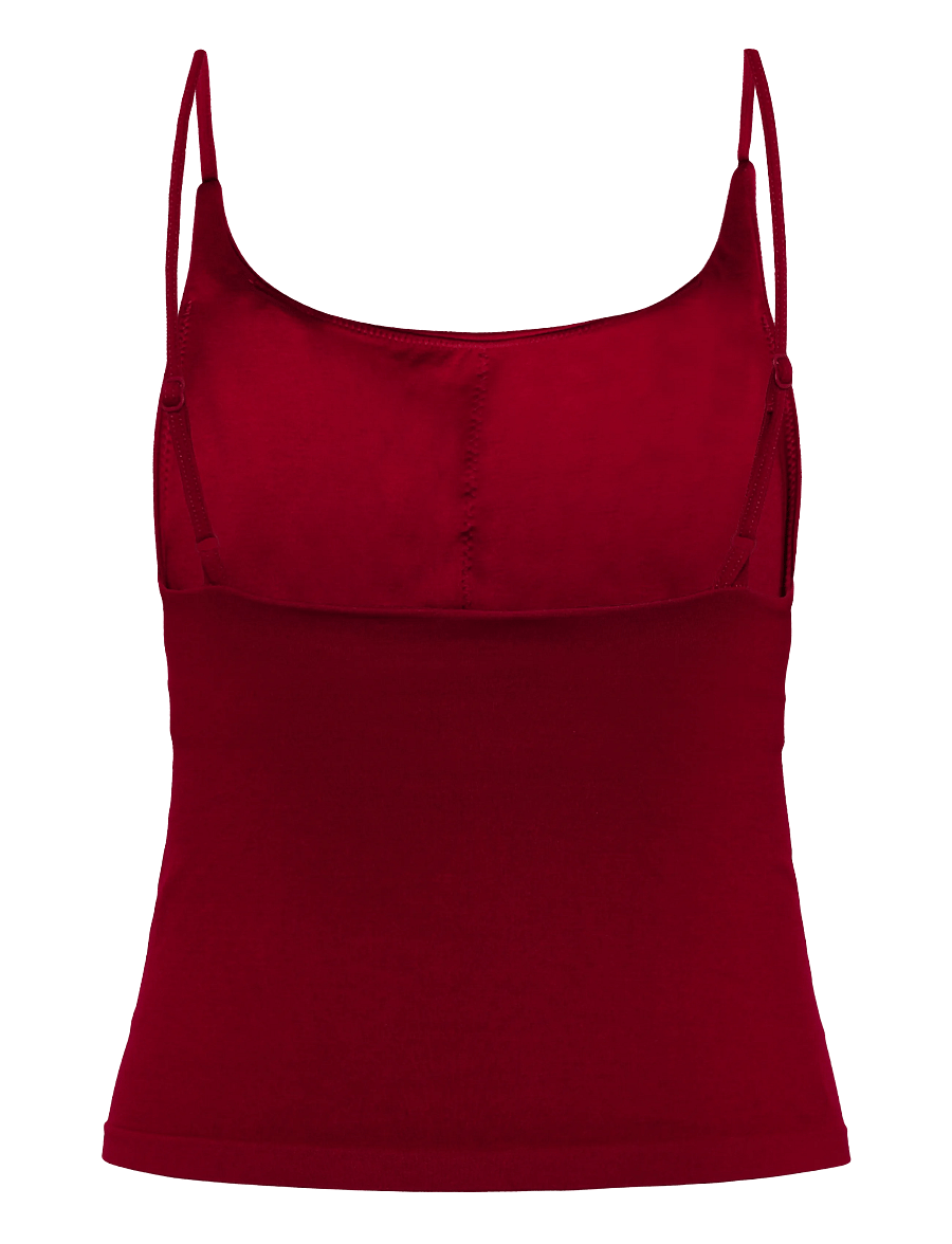 ICANIWILL - Smooth Seamless 2-in-1 Strappy Tank W - tank tops - dark berry - 2