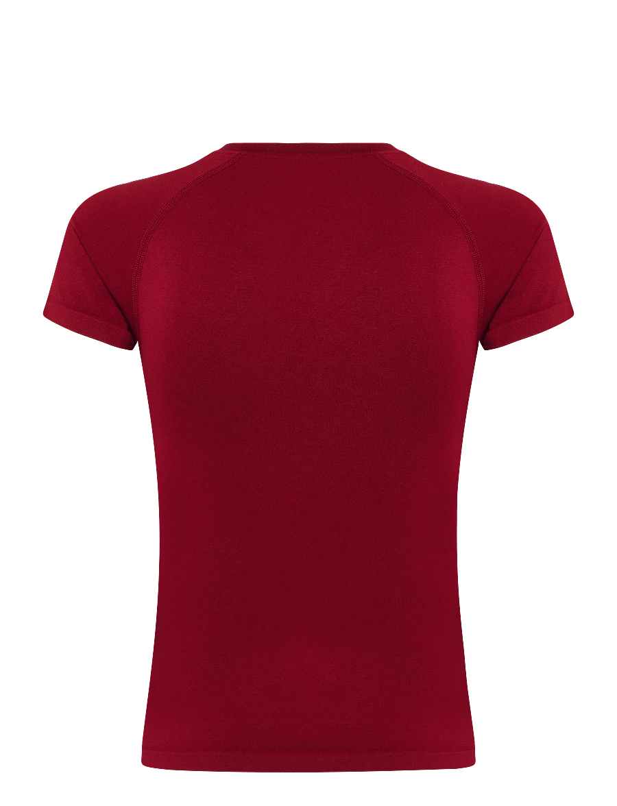 ICANIWILL - Smooth Seamless Tee W - t-shirts - dark berry - 2