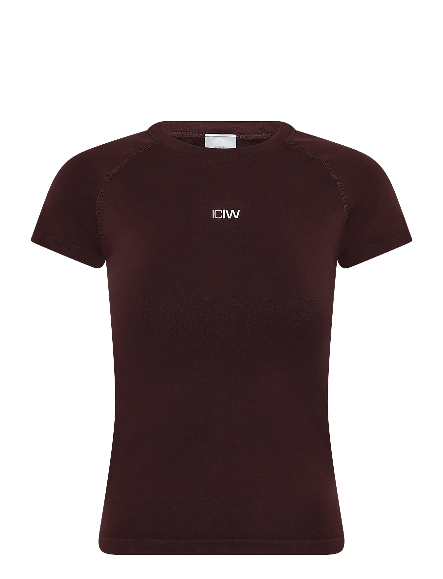 ICANIWILL - Smooth Seamless Tee W - t-shirts - espresso - 1