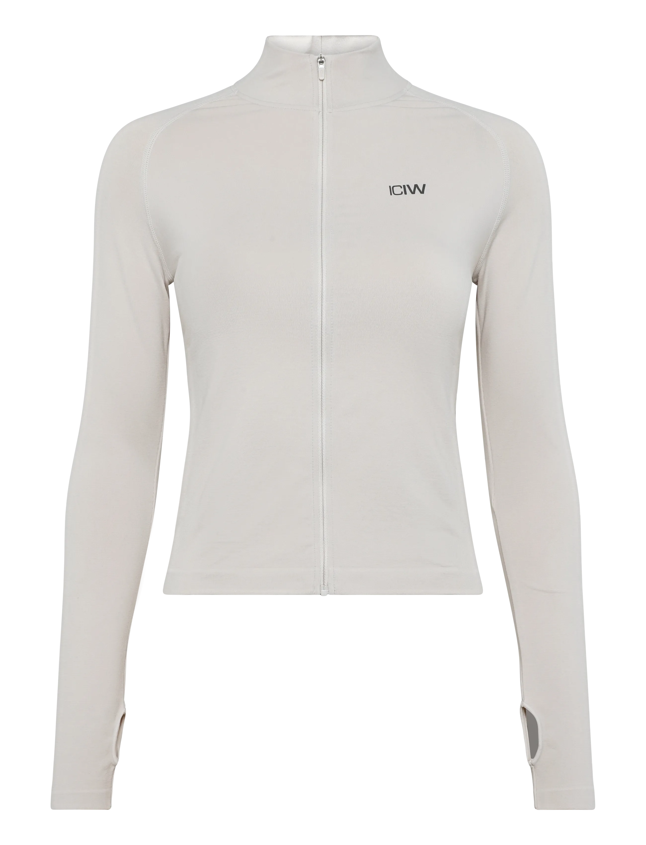 ICANIWILL Smooth Seamless Zip Jacket W - Sportjackor - LIGHT BEIGE / beige