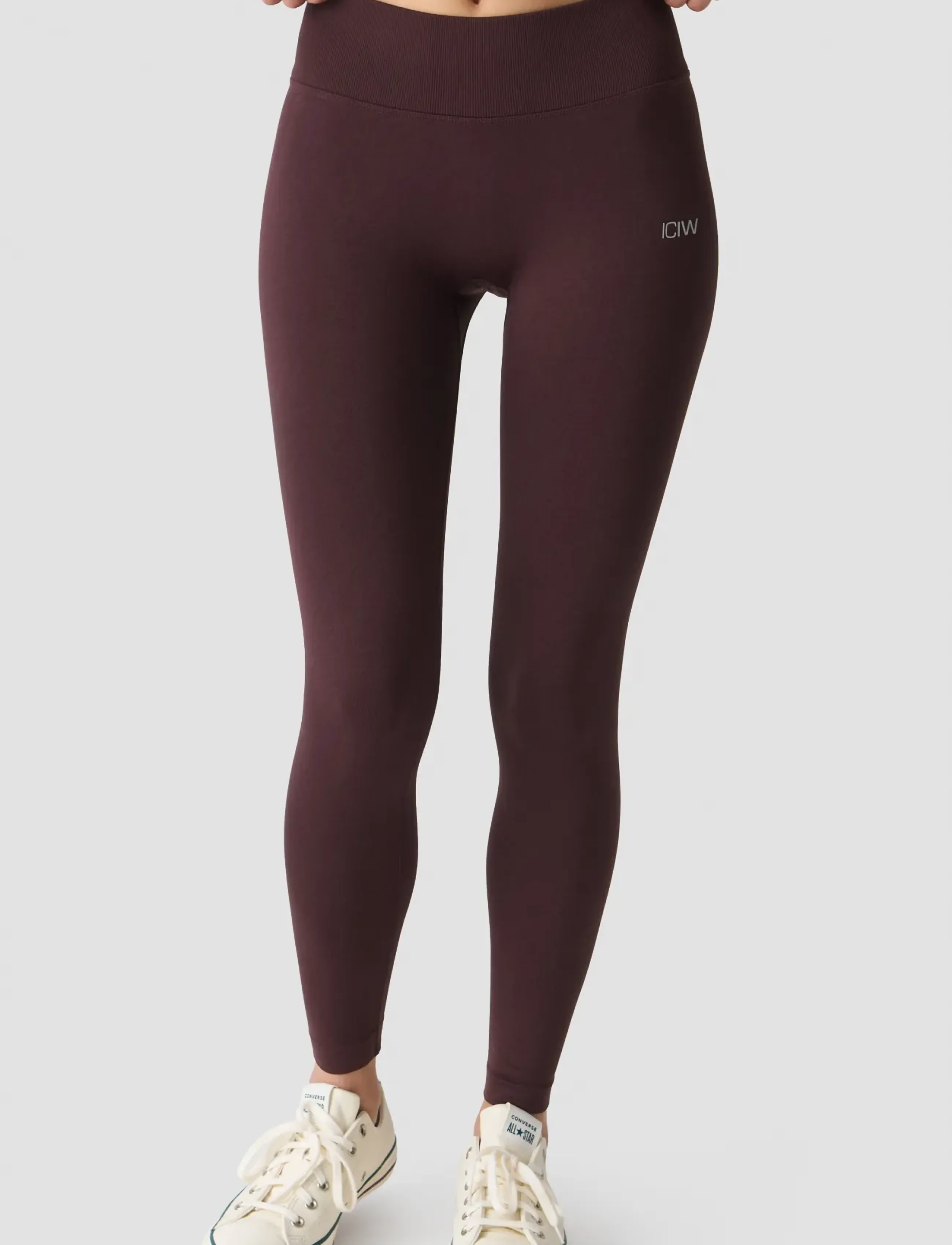 ICANIWILL - Smooth Seamless Mid Rise V-shape Tights W - seamless tights - espresso - 3