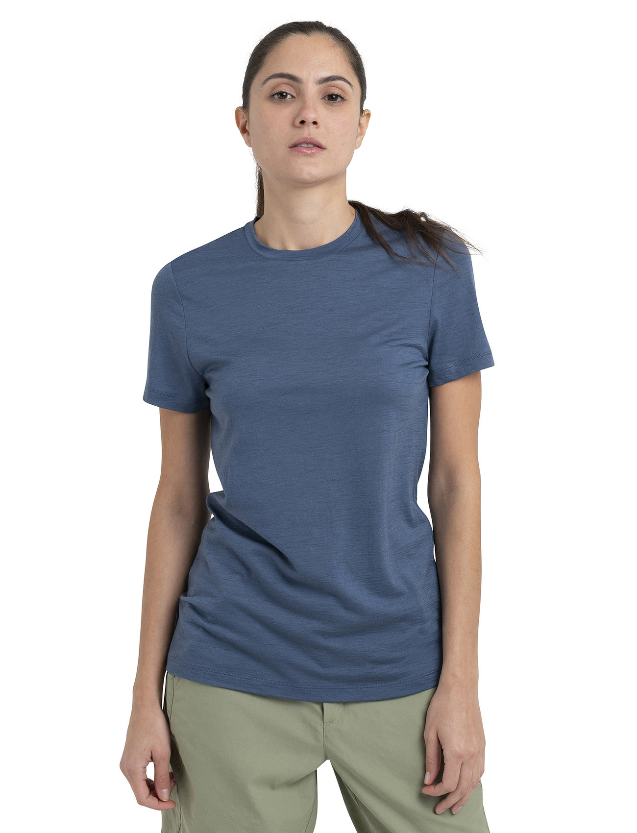 Icebreaker W Mer 150 Tech Lite Iii Ss Tee - Green - XS 2