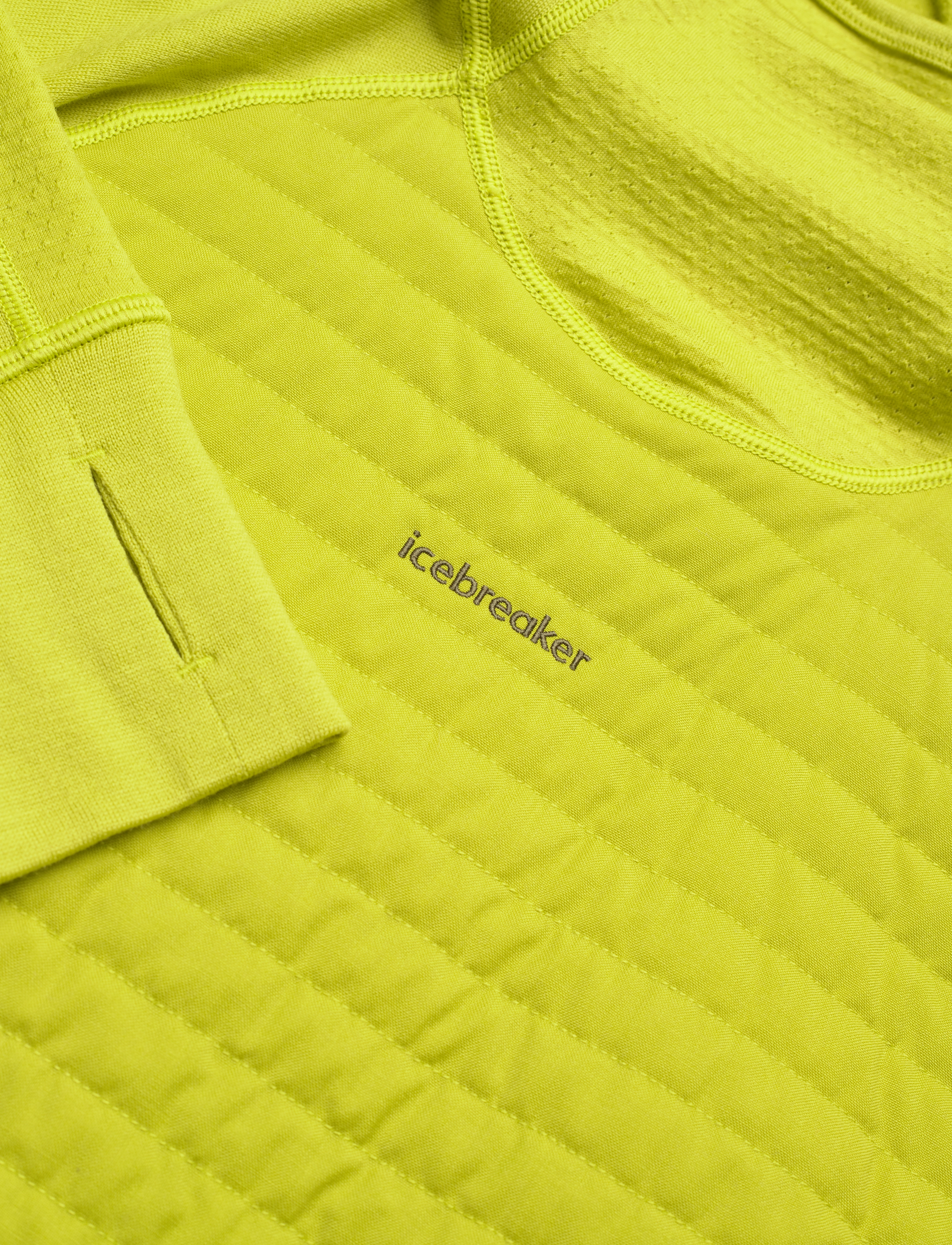 Icebreaker - Men ZoneKnit™ Insulated LS Hoodie - bio lime - 2