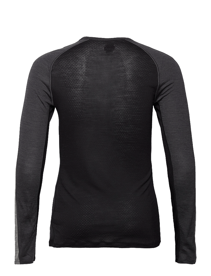 Icebreaker - M 125 ZoneKnit LS Crewe - jet hthr/blk/metro h/cb - 2