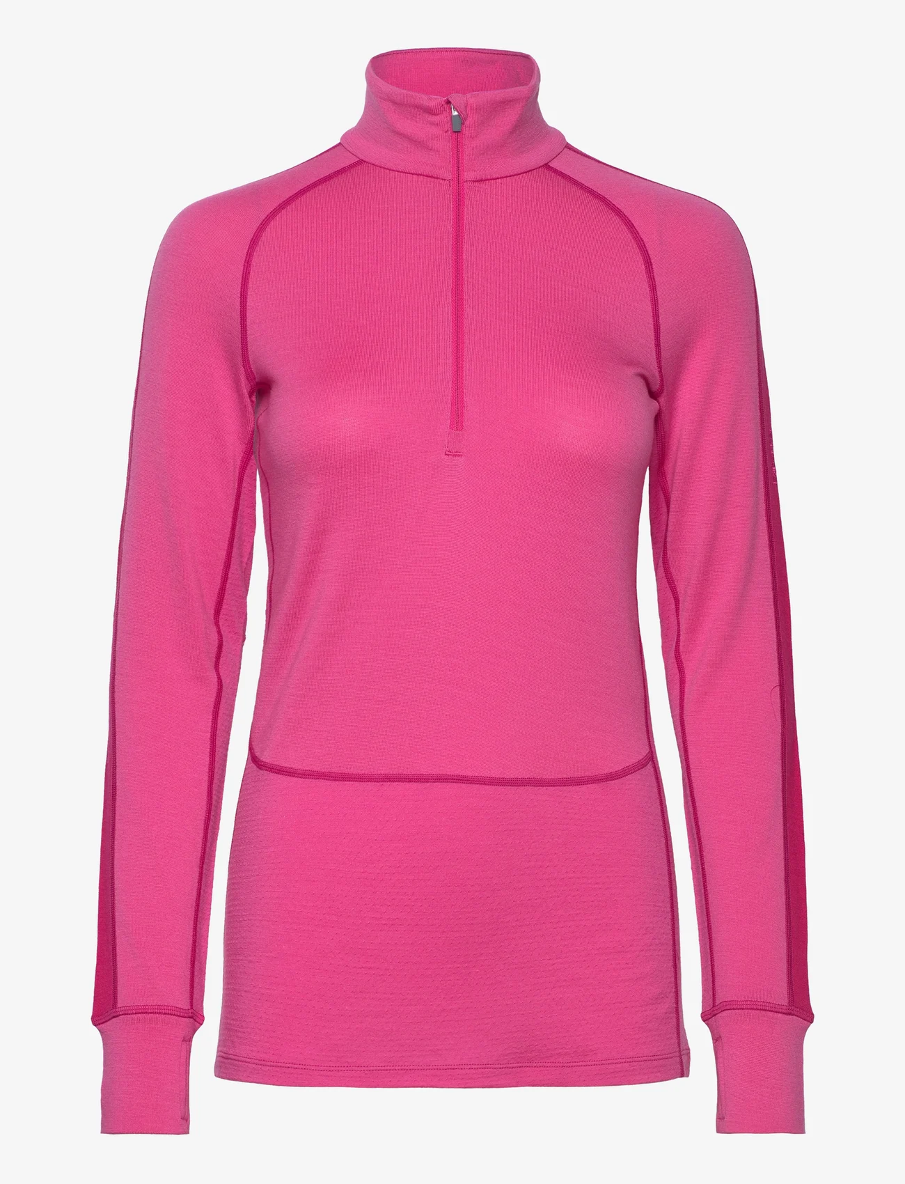 Icebreaker - W ZoneKnit 260 LS Half Zip - base layer tops - tempo/electron pink/cb - 0