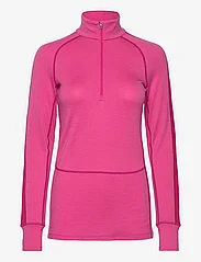 Icebreaker - W ZoneKnit 260 LS Half Zip - base layer tops - tempo/electron pink/cb - 0