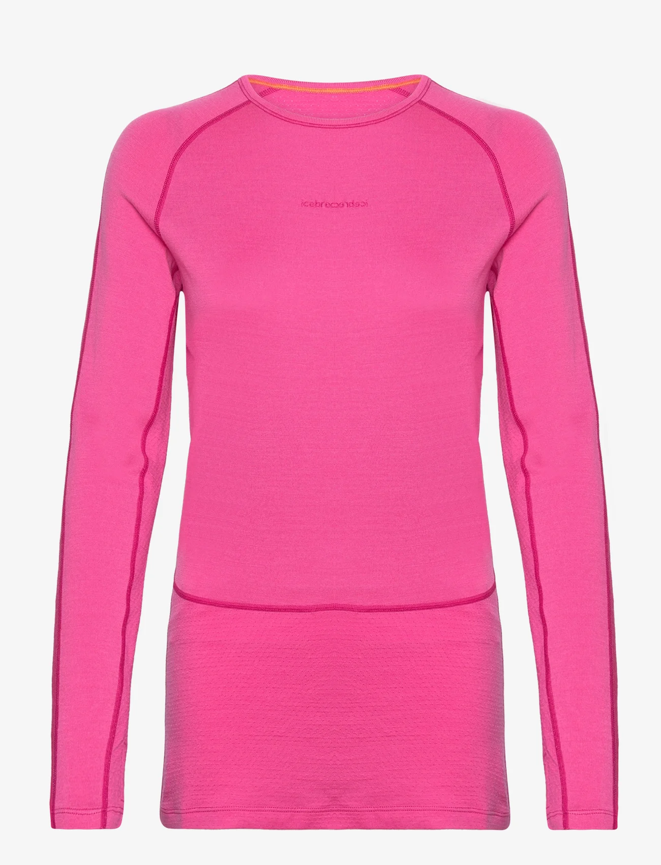 Icebreaker - W ZoneKnit 260 LS Crewe - base layer tops - tempo/electron pink/cb - 0