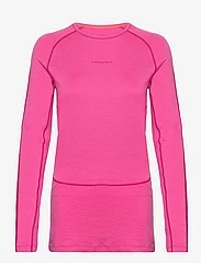 Icebreaker - W ZoneKnit 260 LS Crewe - base layer tops - tempo/electron pink/cb - 0