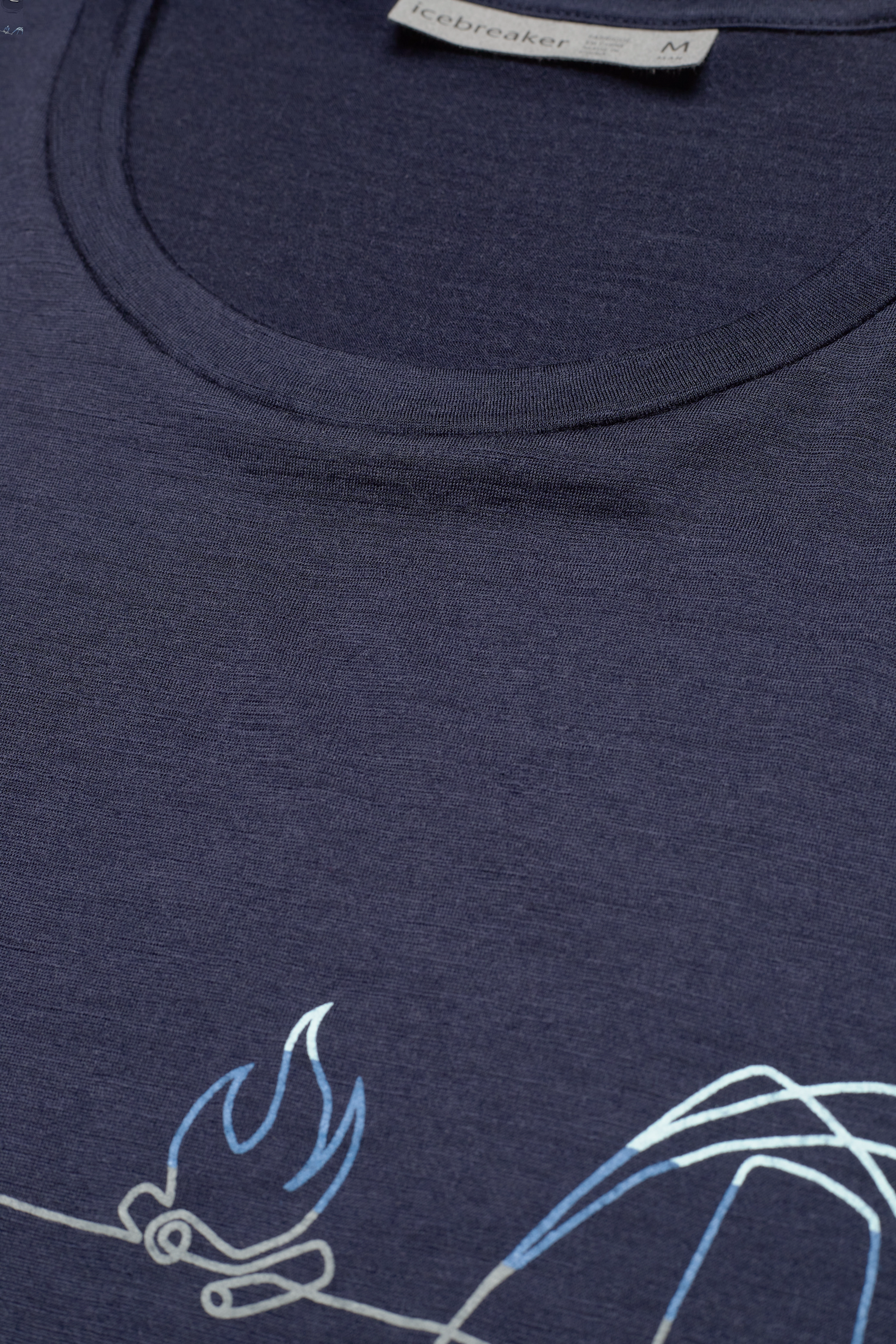 Icebreaker - M Tech Lite II SS Tee Single Line Camp - midnight navy - 3