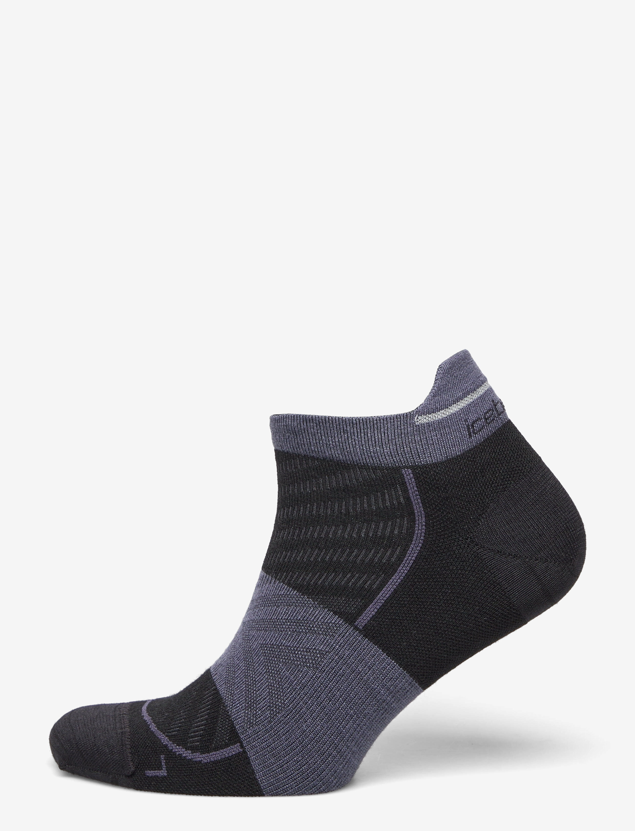 Icebreaker M Mer Run+ Ultralight Micro - Strumpor - BLACK/GRAPHITE / black