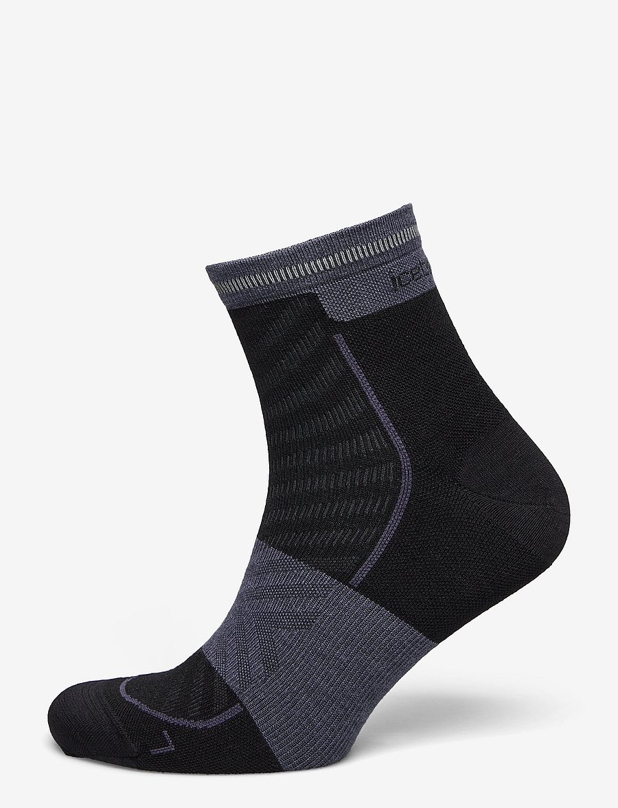 Icebreaker - M Mer Run+ Ultralight Mini - spordisokid - black/graphite - 1