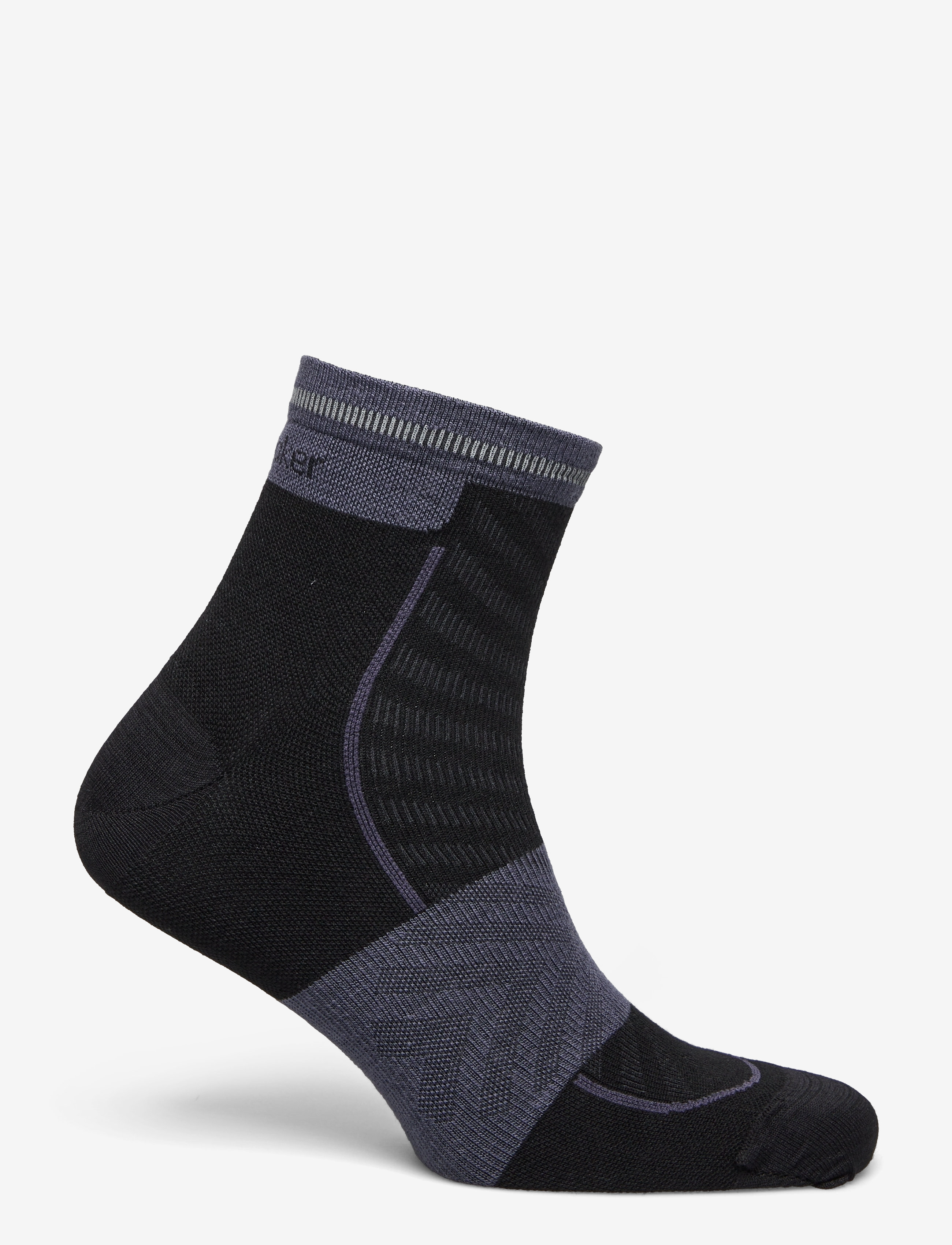 Icebreaker - M Mer Run+ Ultralight Mini - spordisokid - black/graphite - 2