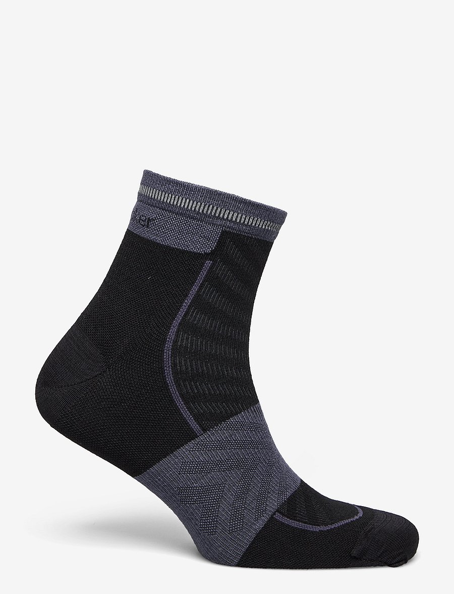 Icebreaker - M Mer Run+ Ultralight Mini - spordisokid - black/graphite - 2