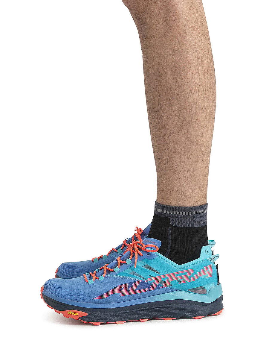 Icebreaker - M Mer Run+ Ultralight Mini - spordisokid - black/graphite - 0