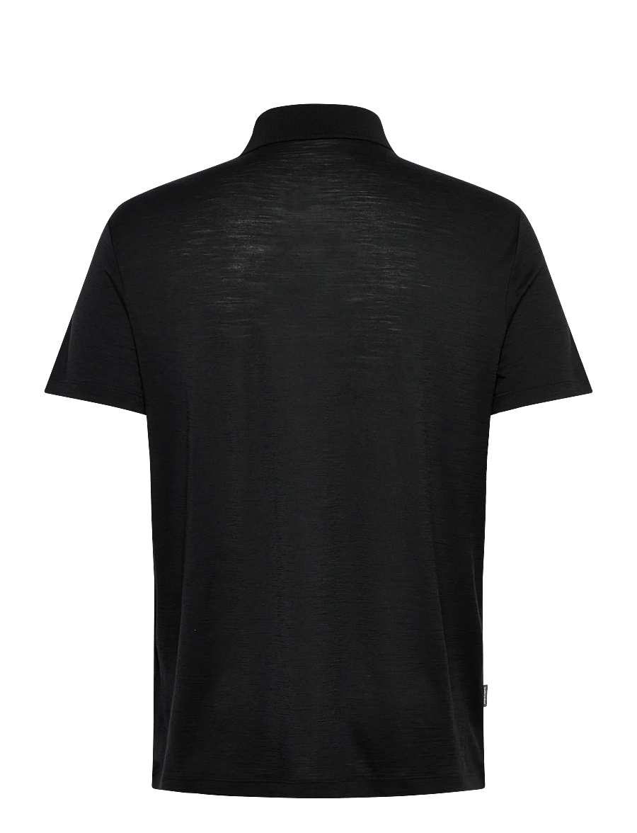 Icebreaker - Men Merino 150 Tech Lite SS Polo - toppe & t-shirts - black - 1