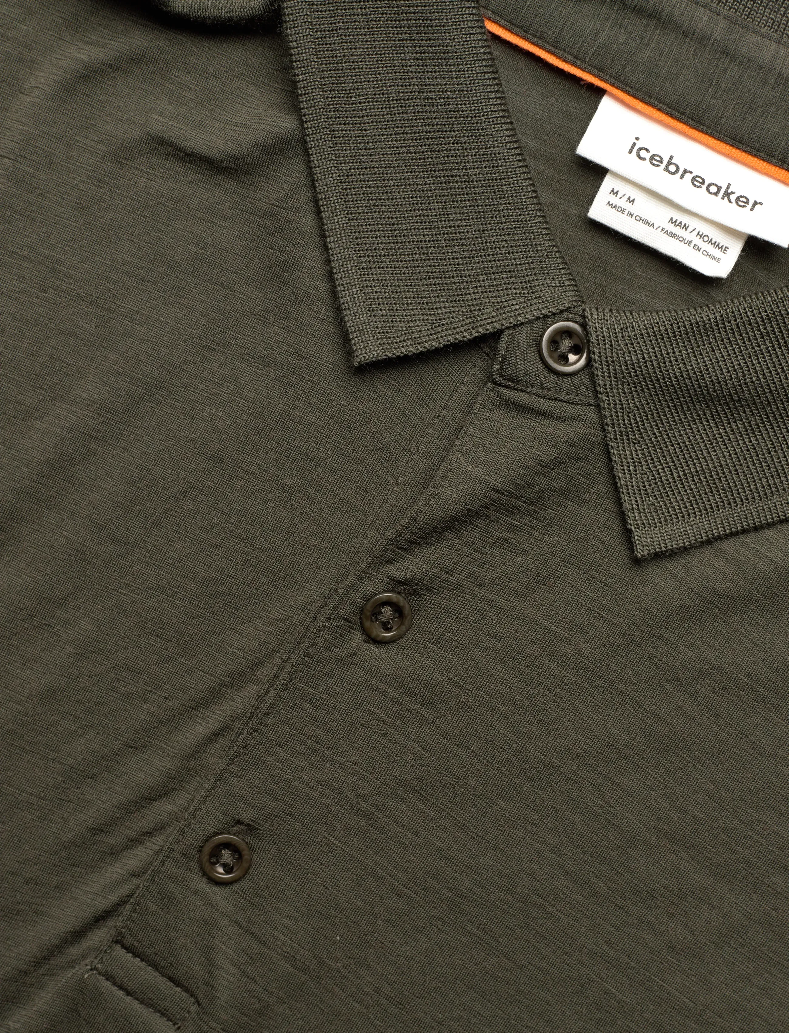 Icebreaker - M Mer 150 Tech Lite III SS Polo - toppe & t-shirts - dk loden - 2