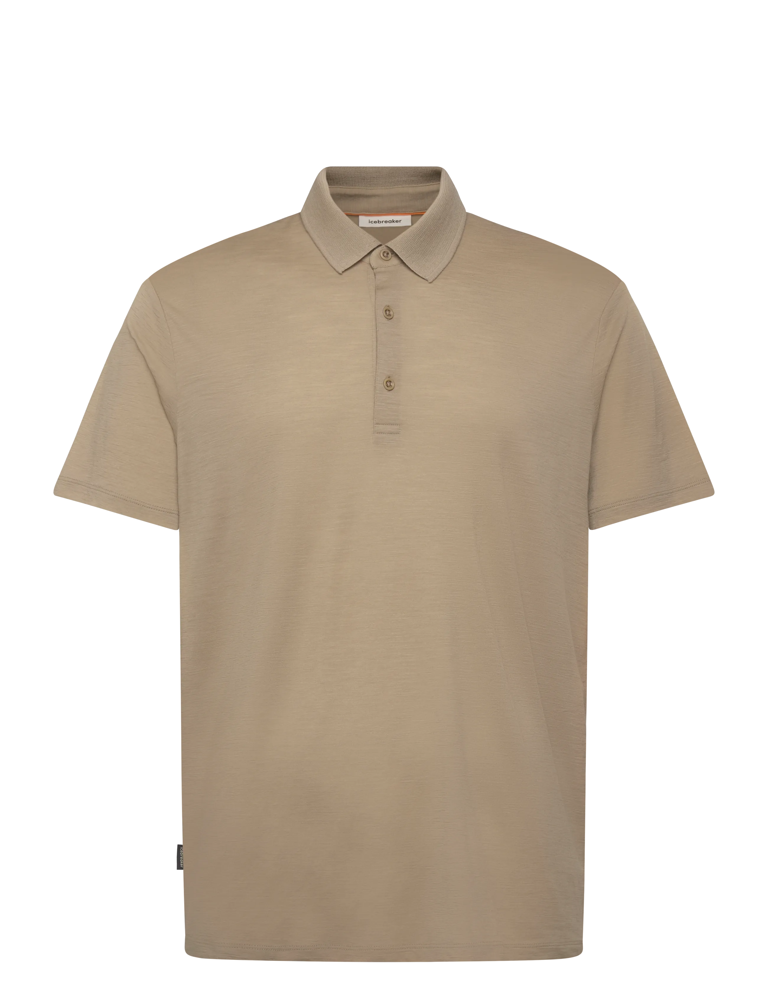 Icebreaker Men Merino 150 Tech Lite SS Polo - Oberteile - FLAGSTONE / beige