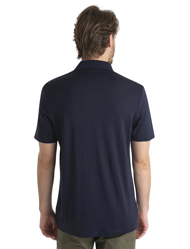 Icebreaker - M Mer 150 Tech Lite III SS Polo - toppe & t-shirts - midnight navy - 3